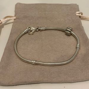 Pandora 925 Sterling Silver Snake Chain Bracelet (Retired)